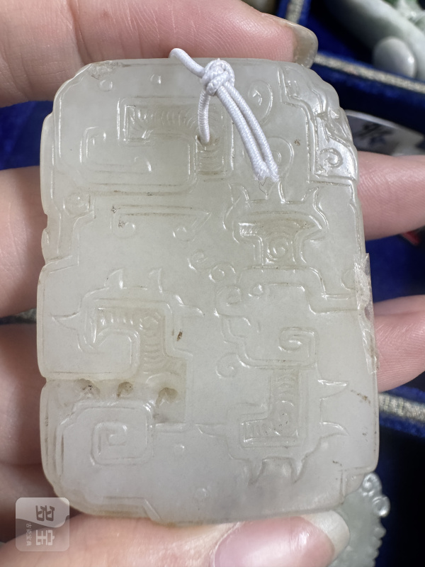 清 玉拐子夔龙纹佩（大） - 图2